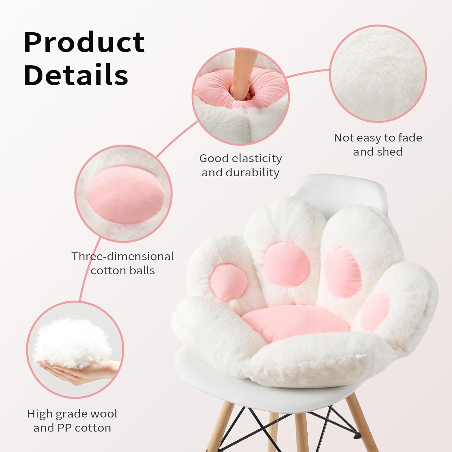 Cat Paw Cushion Kawaii Chair Cushions