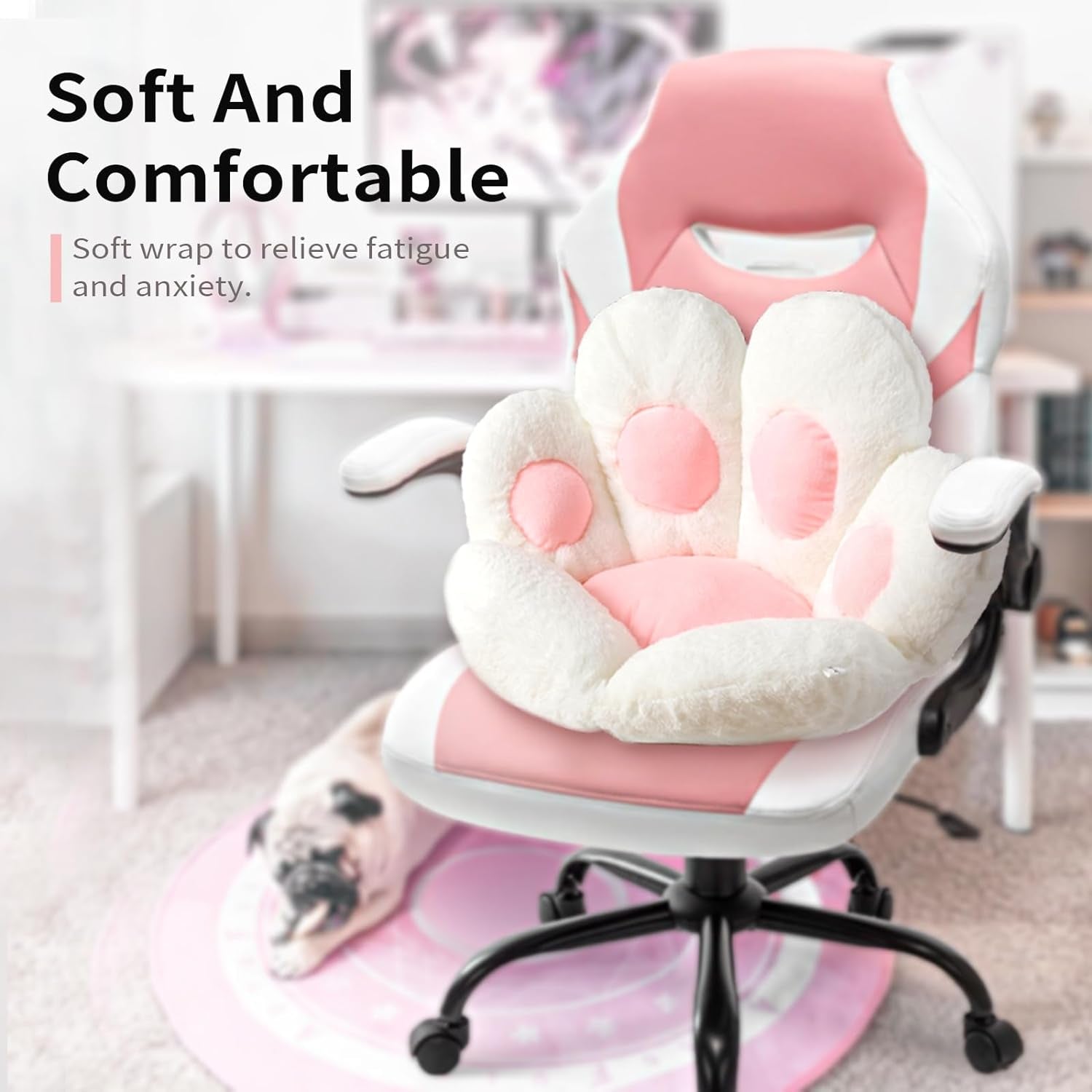 Cat Paw Cushion Kawaii Chair Cushions