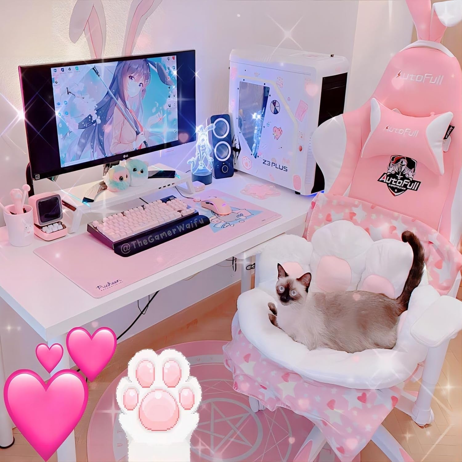 Cat Paw Cushion Kawaii Chair Cushions