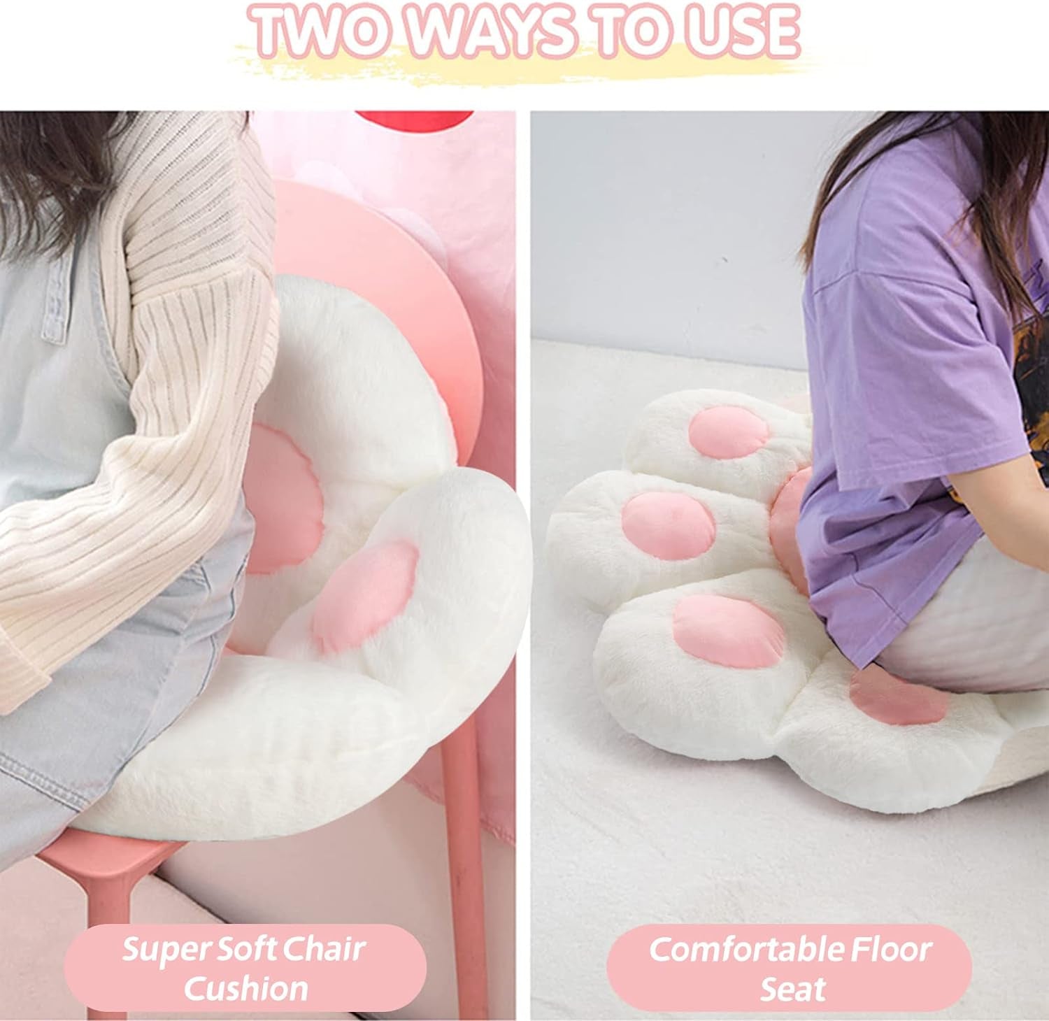 Cat Paw Cushion Kawaii Chair Cushions