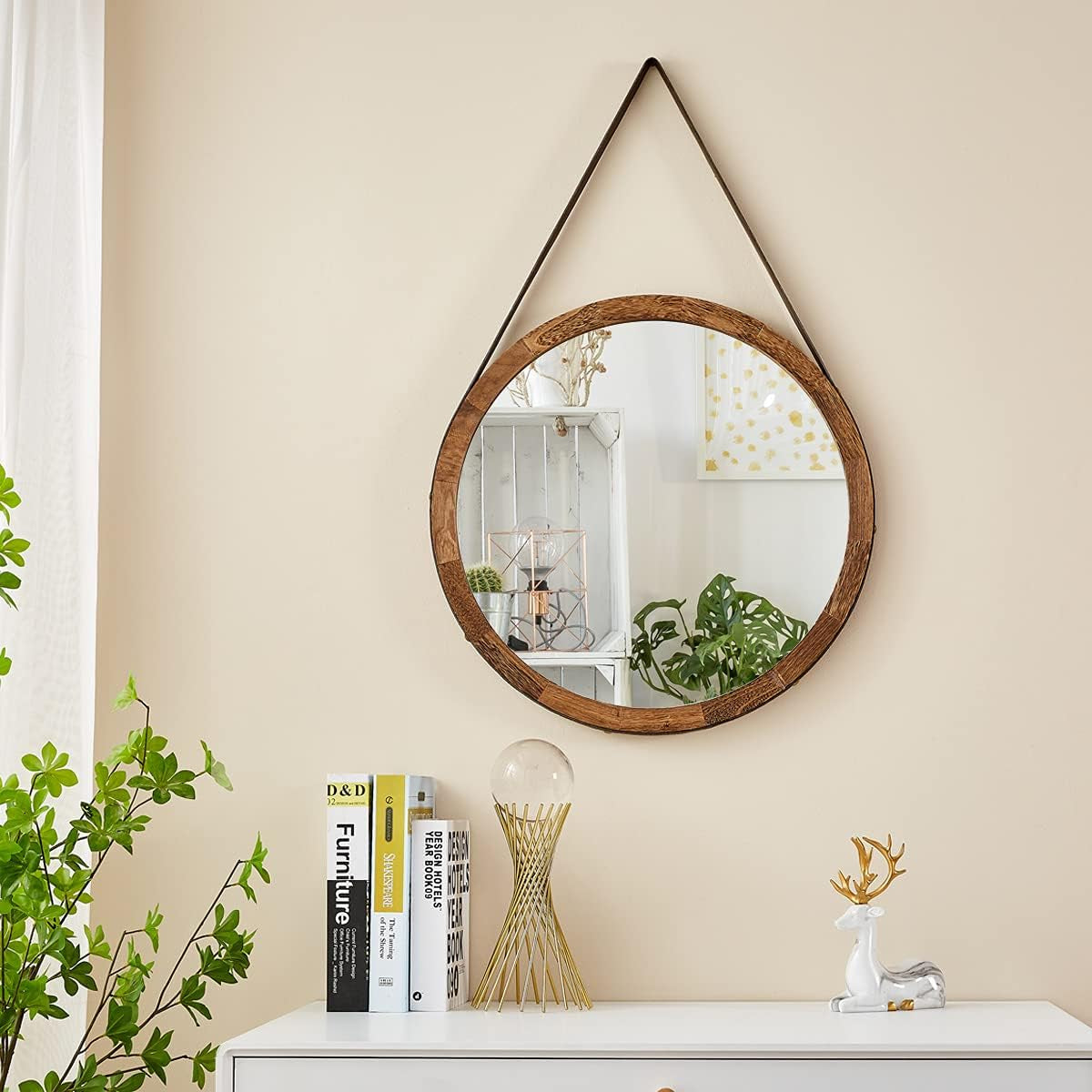 Sleek Arched-Top Mirror