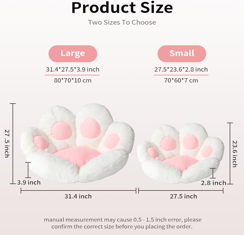 Cat Paw Cushion Kawaii Chair Cushions 